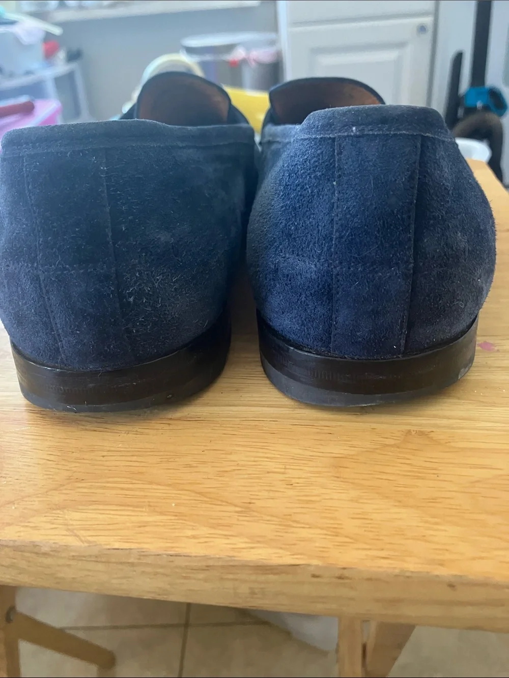 BALLYS Switzerland Navy Blue Suede Loafers Size: 11.5